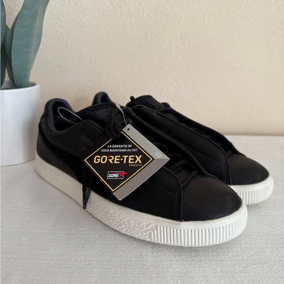 New Puma Gore-Tex Classic Black Leather waterproof Casual Sneakers - Picture 4 of 13